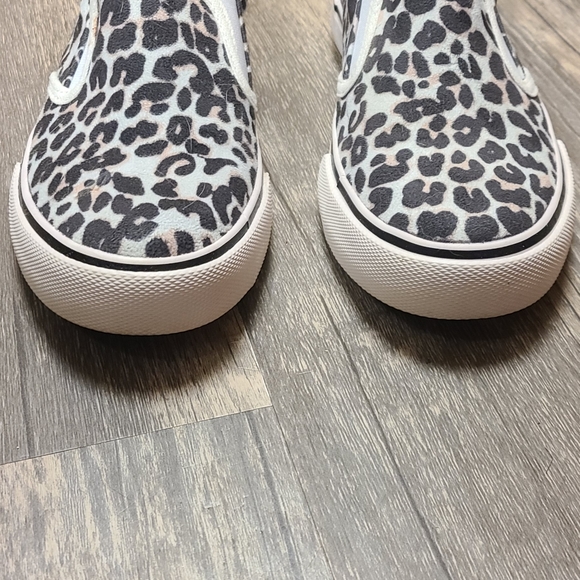 Taupe Leopard Canvas Sneakers - Picture 2 of 4